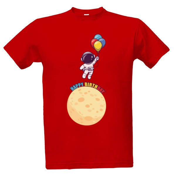 Tričko s potiskem Vesmírné narozeniny