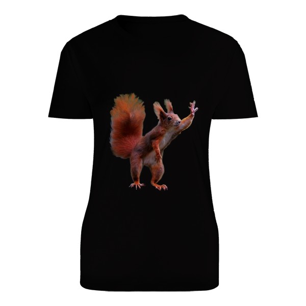 Tričko s potiskem veverka- obecná zrzavá