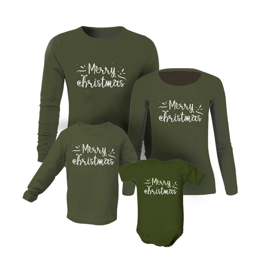 Vianočné tričká Merry Army Christmas