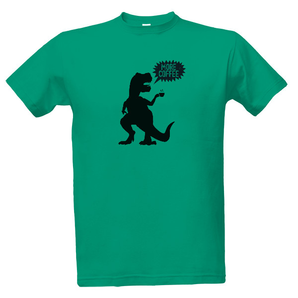 Tričko s potiskem Víc kafe!
