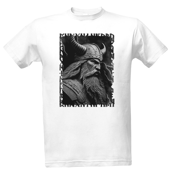Tričko s potiskem Viking-Blesky