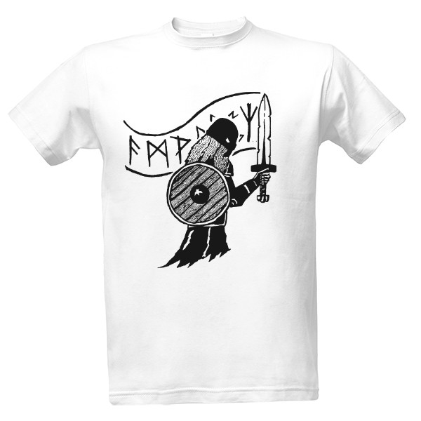 T-shirt Viking Warrior with Runes