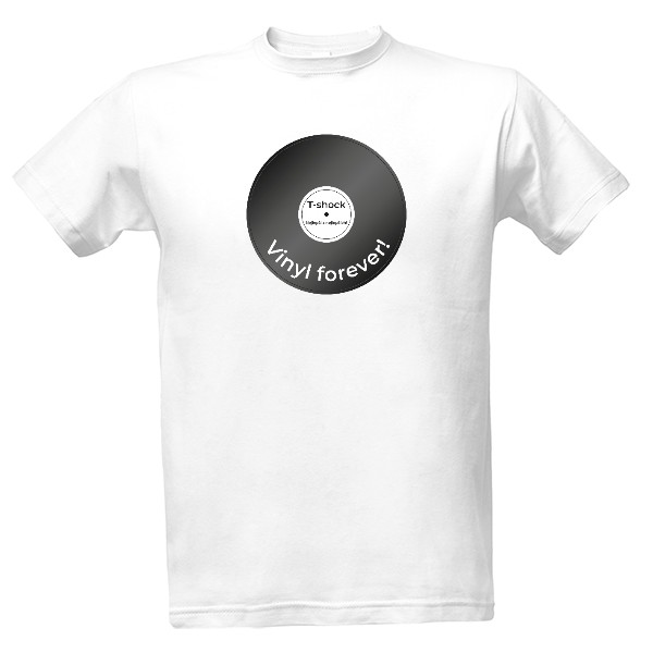 Tričko s potiskem Vinyl forever!