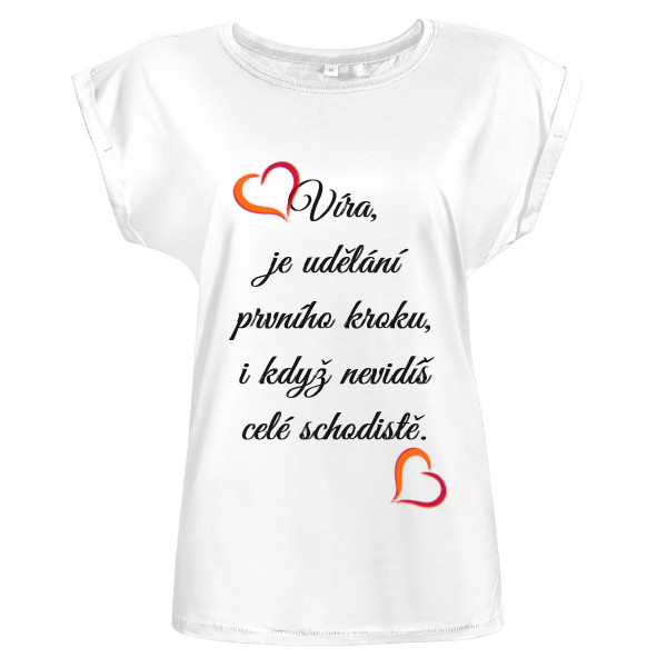 Tričko s potiskem Víra