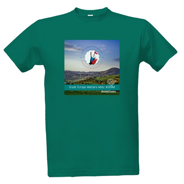 Tričko s potiskem vitální Česko - GEMM - volte Česko
