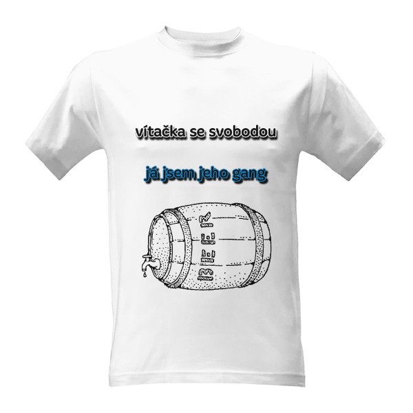 Tričko s potiskem Vítání se svobodou 