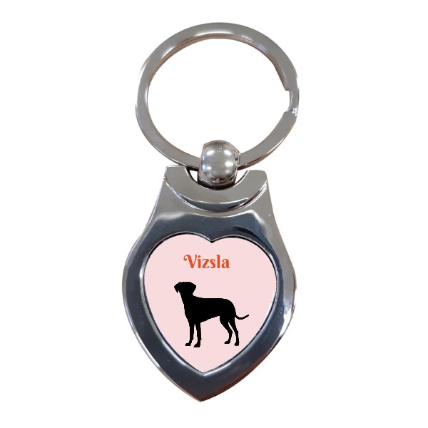 Heart keychain s potiskem vizsla heart