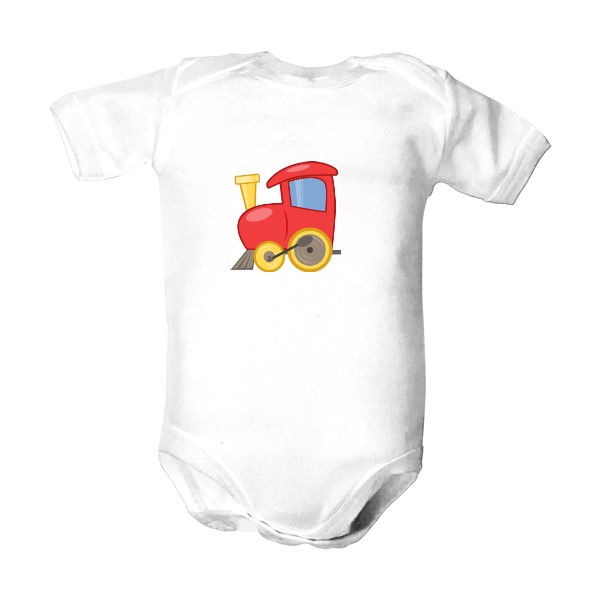 Dětské body  s potiskem Vláček