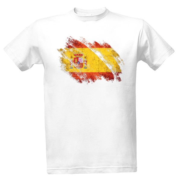 Tričko s potiskem Španělská vlajka