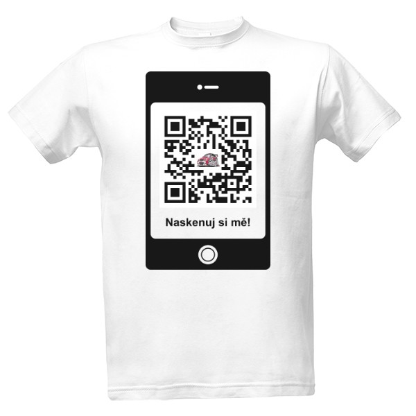 Tričko s potiskem Vlastný QR kód