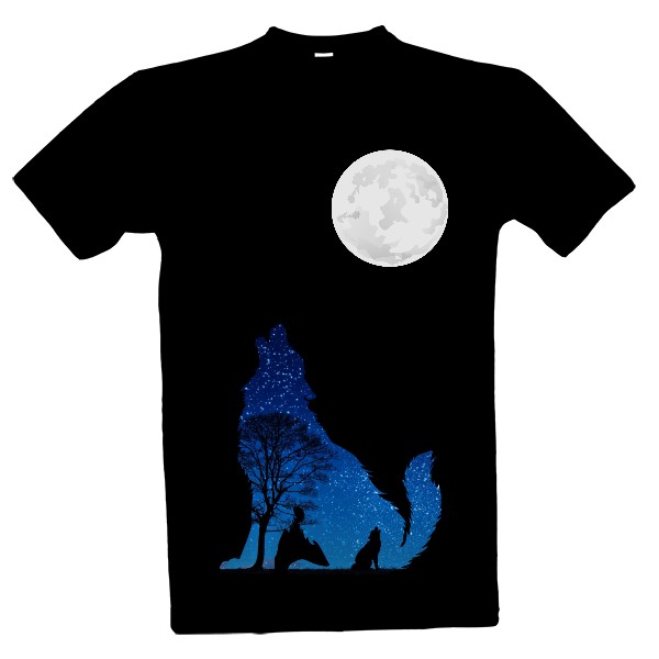 Vlk vyje na měsíc