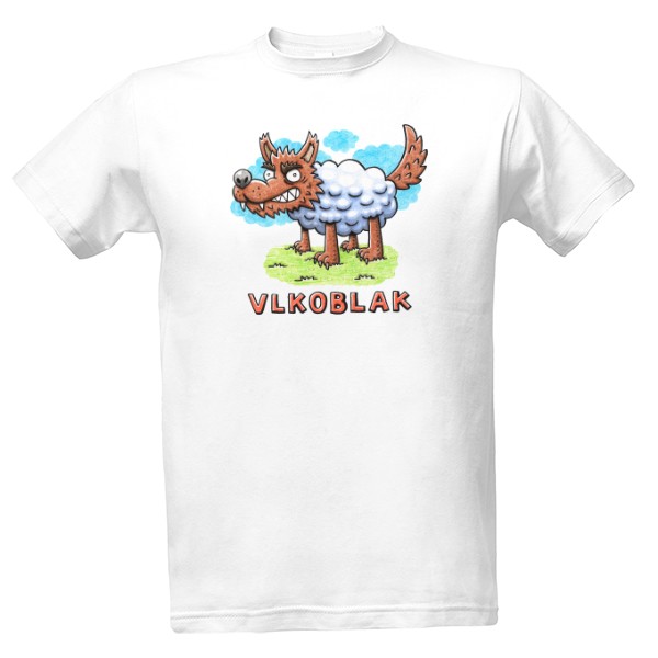 Tričko s potiskem Vlkoblak