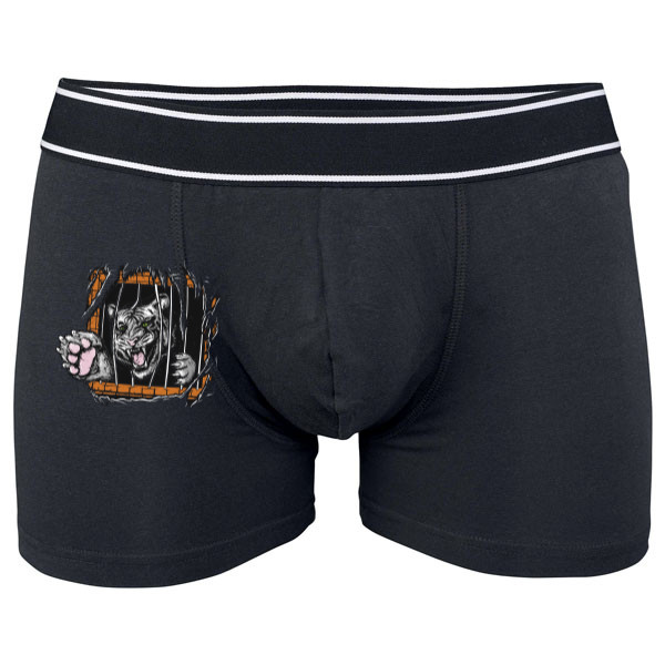 Boxerky Kariban s potiskem Vnitřní šelma bílá