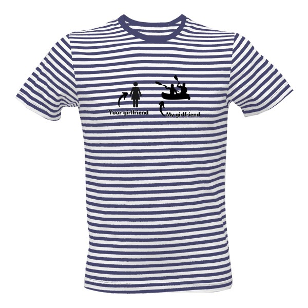 Tričko s potiskem Vodacké párové boyfriend