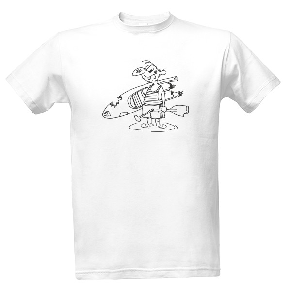 Tričko s potlačou Vodák ČB (Pánské)