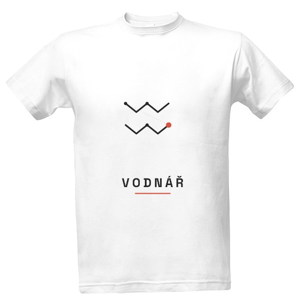 T-shirt Vodnář – Czech Zodiac Sign (men's)