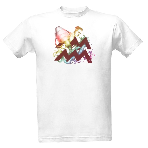 Tričko s potiskem Vodnář-Znamení zvěrokruhu barevné
