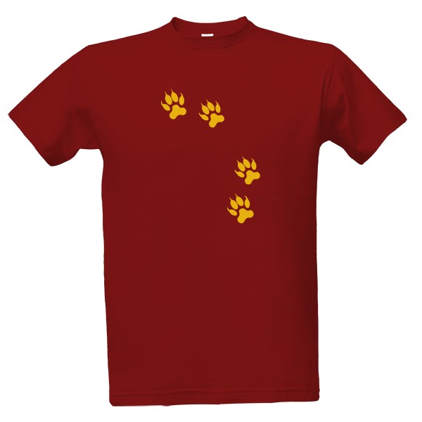 Tričko s potiskem Volání divočiny - stopy