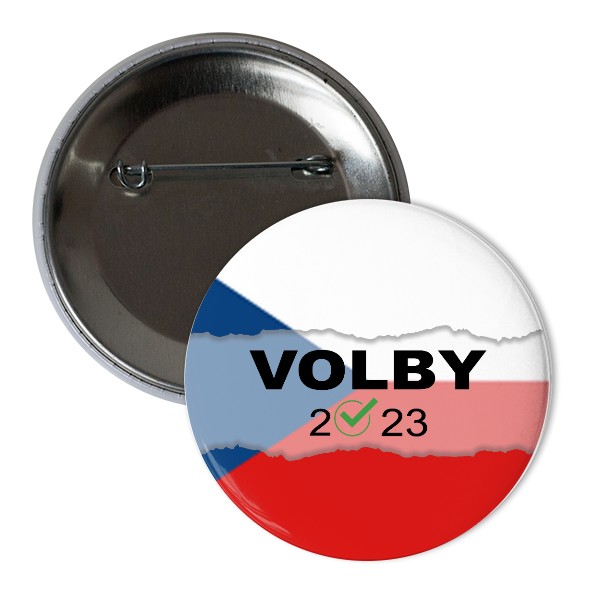 Odznáček  s potiskem Volby 2023