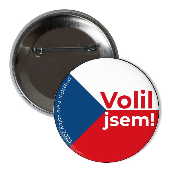 Odznáček  s potiskem Volil jsem!