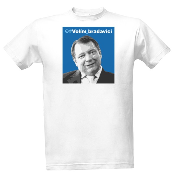 Tričko s potiskem Volím bradavici