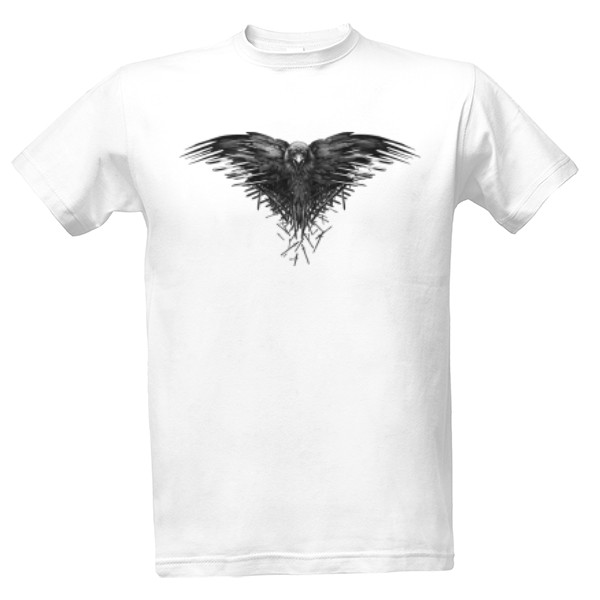 Tričko s potiskem vrana - GoT