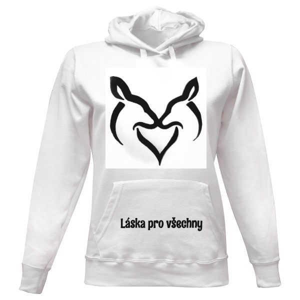 Dámská mikina s kapucí s potiskem Mikina LGBT