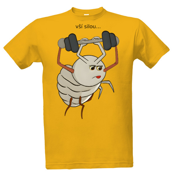 Tričko s potiskem Vší silou