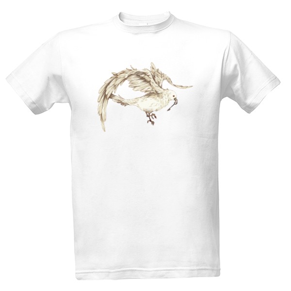 Tričko s potiskem Vták