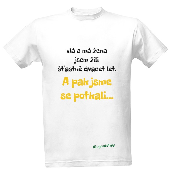 Tričko s potiskem Vtip