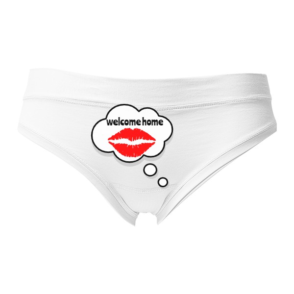 Dámská tanga - Výprodej s potiskem Vtipkalhotky