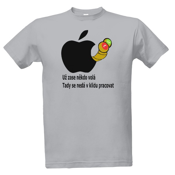 Tričko s potiskem Apple-Napadený telefon