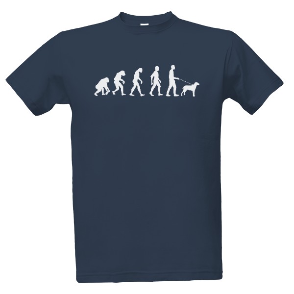 Funny T-shirt with the dog Evolution