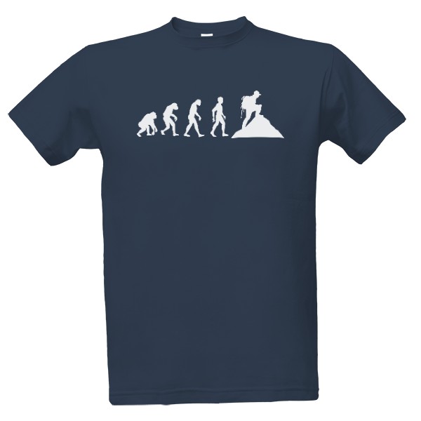 Tričko s potiskem Vtipné turistické tričko evoluce turistu