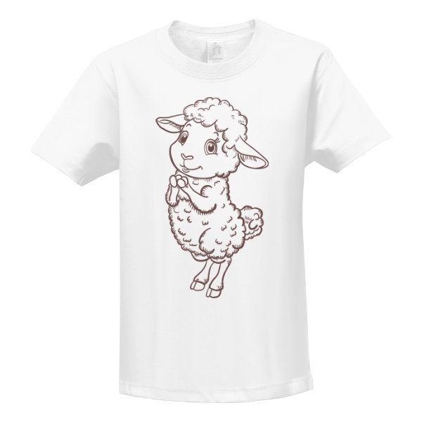 Tričko s potiskem Vybarvi si ovečku