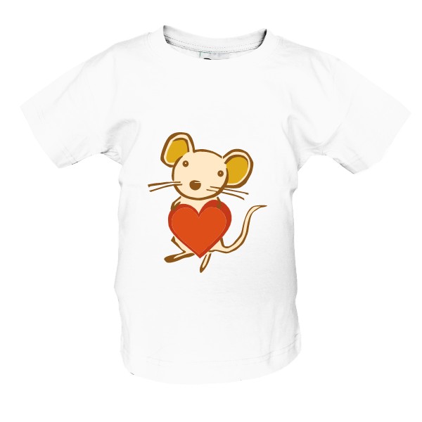 Tričko s potiskem vynalézavá myška