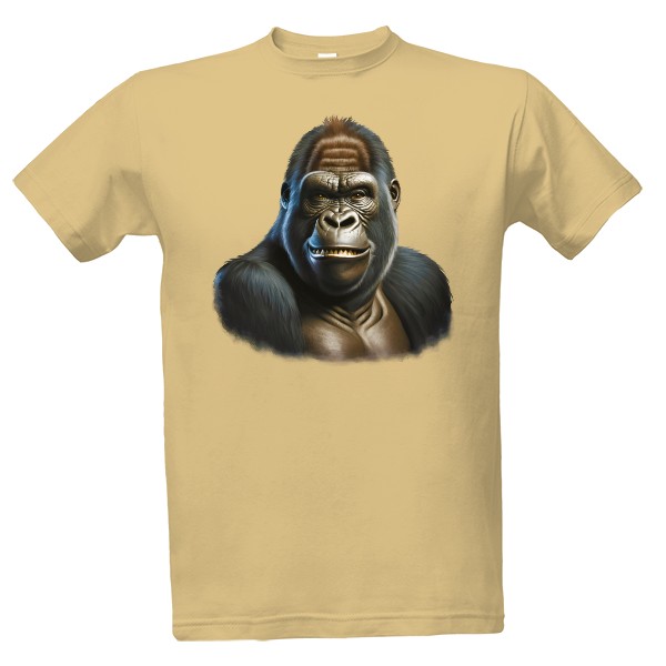Tričko s potlačou Vysmiata gorila