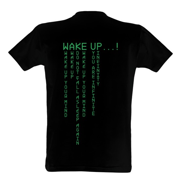 Tričko s potiskem wake up design