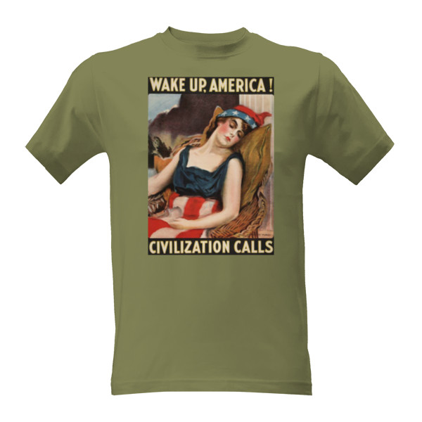 Tričko s potlačou WAKE UP AMERICA!