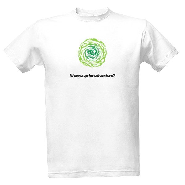 Tričko s potiskem Wanna go for adventure?