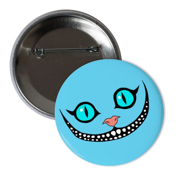 Button s potiskem We are all mad here - placka