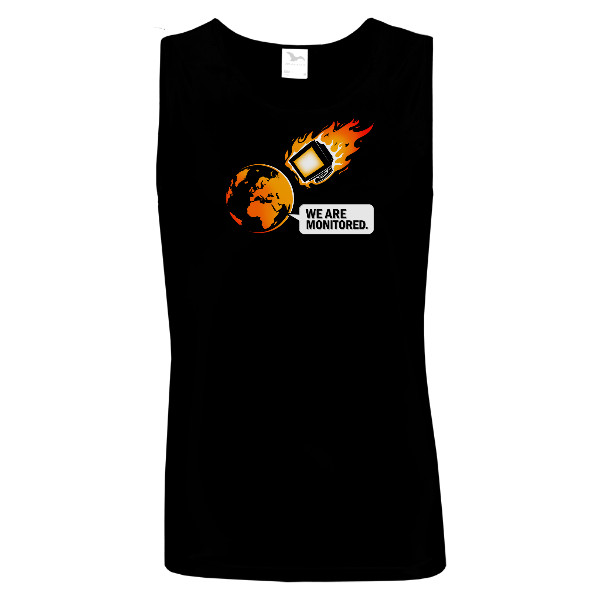 Tričko s potiskem We are monitored