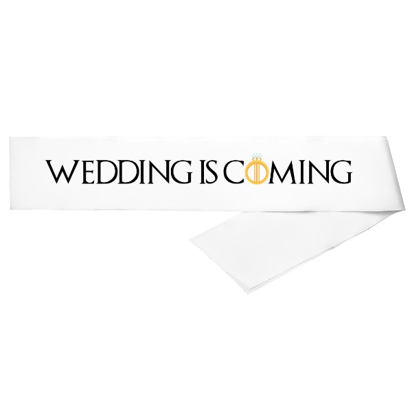 Šerpa s potlačou Weddinf is coming 