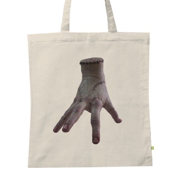 BIO plátěná taška s potiskem Věc, thing,  ruka, wednesday