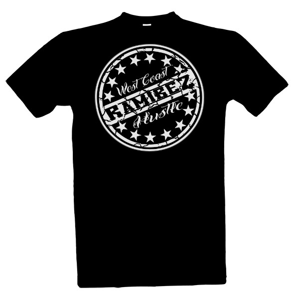 Tričko s potiskem West Coast Hustle BW Classic Ramirez hip hop