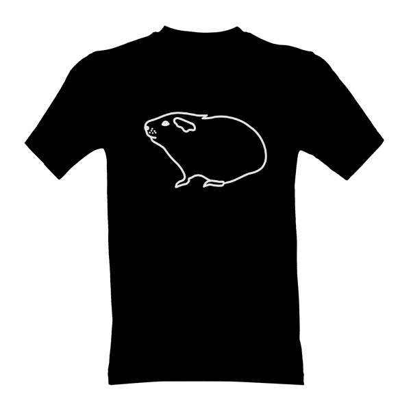 T-shirt white guinea pig