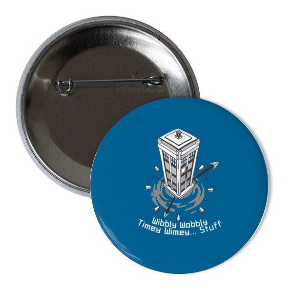 Odznáček  s potiskem Wibbly Wobbly placka