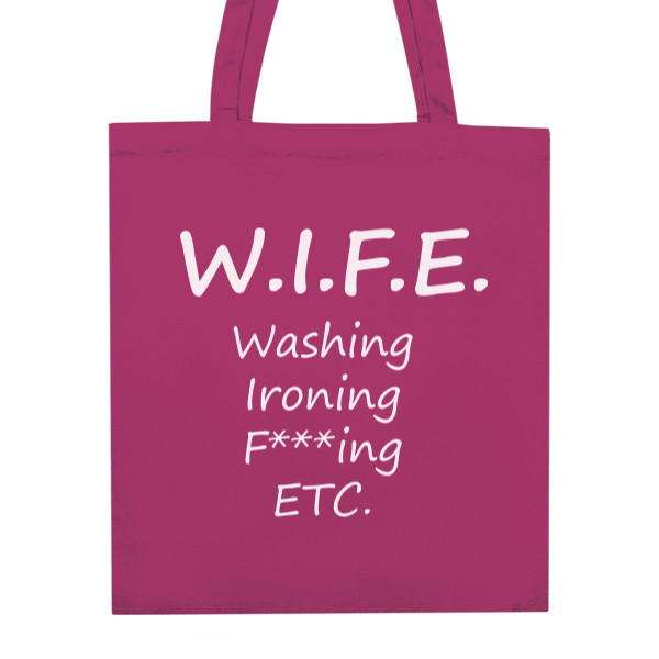 Unisex Cotton Bag WIFE