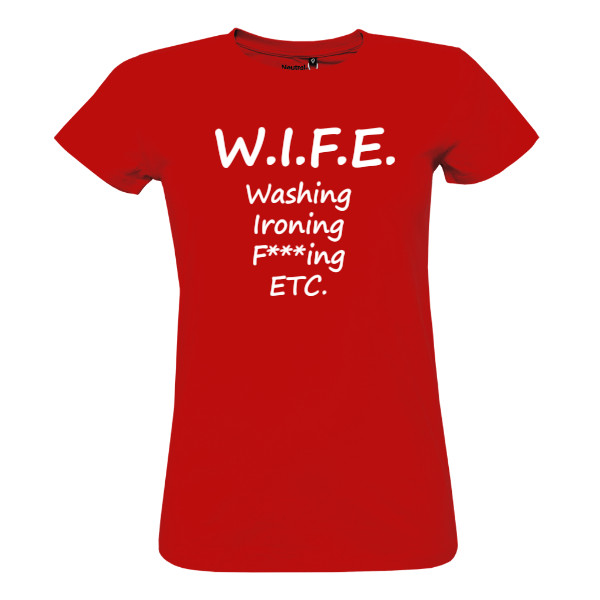 Tričko s potiskem WIFE