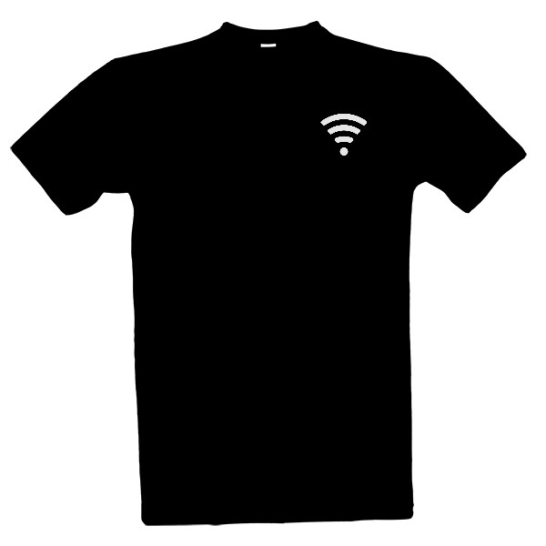 Tričko s potlačou wifi internet tričko